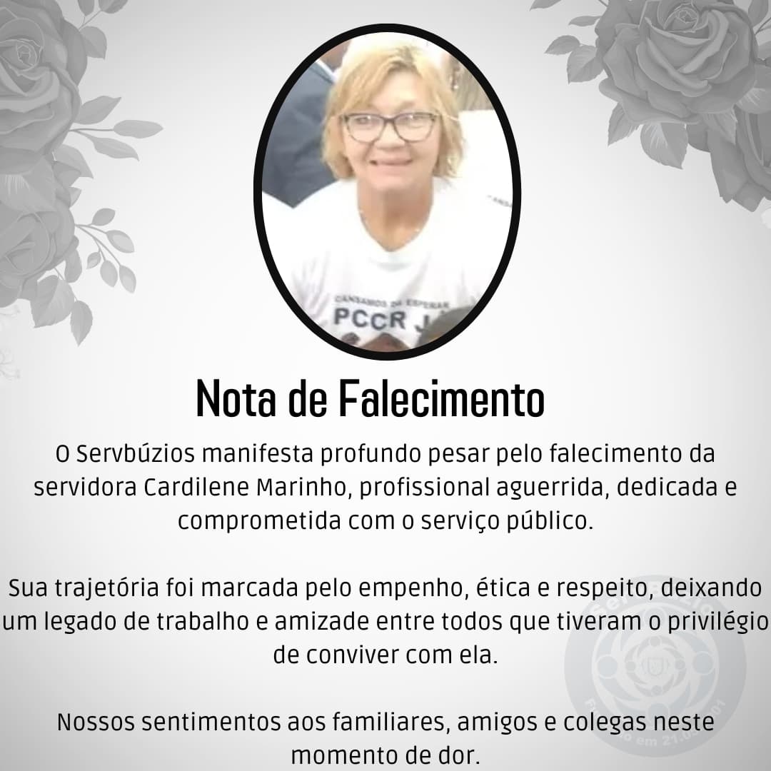 Nota de Falecimento - Cardilene Marinho